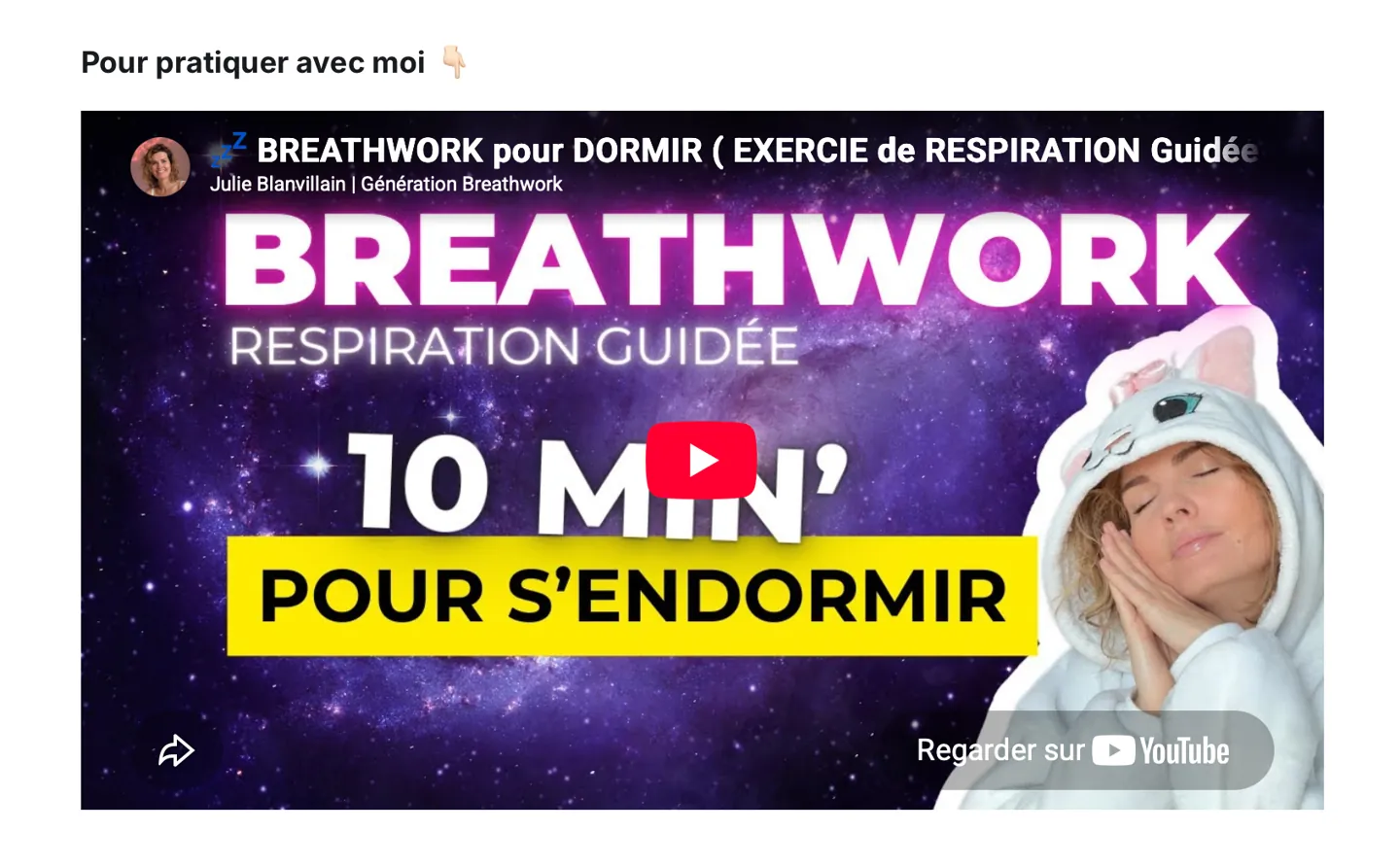 Aperçu de la pratique guidée : Breathwork pour s’endormir